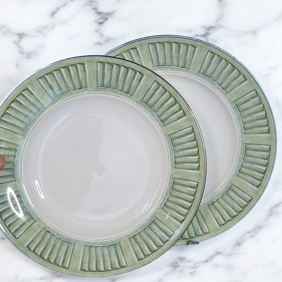 Two Lenox Colonial Shutter Accent Luncheon Plate British Colonial Collection - Picture 1 of 7